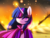 Size: 3333x2555 | Tagged: safe, artist:fyuuri, twilight sparkle, alicorn, pony, g4, cape, clothes, female, high res, mare, solo, twilight sparkle (alicorn)