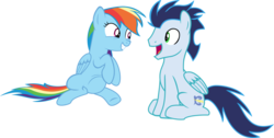 Size: 9264x4679 | Tagged: safe, artist:davidpinskton117, rainbow dash, soarin', g4, absurd resolution, female, male, preggo dash, pregnant, ship:soarindash, shipping, simple background, straight, transparent background