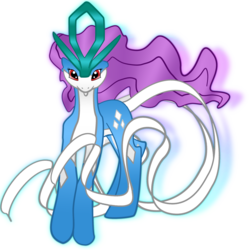 Size: 2398x2408 | Tagged: safe, artist:visiouscatlovet, pony, suicune, pokémon, ponified, ponymon, simple background, solo, transparent background