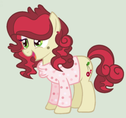 Size: 948x892 | Tagged: safe, artist:starfalldawn, cherry jubilee, pony, g4, alternate universe, clothes, female, shirt, simple background, solo