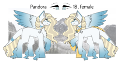 Size: 4088x2202 | Tagged: safe, artist:umiimou, oc, oc only, oc:pandora, pegasus, pony, female, mare, reference sheet, simple background, solo, transparent background