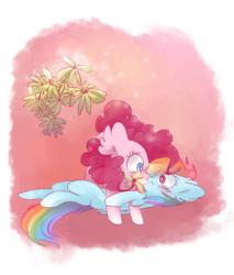 Size: 3727x4383 | Tagged: safe, artist:pinkablue, pinkie pie, rainbow dash, pony, g4, cute, female, lesbian, looking at each other, mare, ship:pinkiedash, shipping, simple background, smiling, transparent background