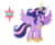 Size: 2880x2376 | Tagged: safe, artist:thecheeseburger, twilight sparkle, alicorn, pony, alternate universe, antagonist, crown, cutie mark, female, jewelry, mare, queen twilight, queen twilight sparkle, regalia, simple background, solo, spread wings, starry eyes, transparent background, twilight sparkle (alicorn), ultimate twilight, wingding eyes, wings