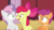 Size: 1920x1080 | Tagged: safe, screencap, apple bloom, scootaloo, sweetie belle, earth pony, pegasus, pony, unicorn, g4, the break up breakdown, boop, bowtie, cutie mark, cutie mark crusaders, discovery family logo, female, filly, hay, looking at each other, noseboop, the cmc's cutie marks