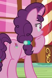 Size: 702x1048 | Tagged: safe, screencap, sugar belle, pony, unicorn, g4, the break up breakdown, butt, cropped, crying, female, mare, plot, solo