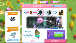 Size: 1280x720 | Tagged: safe, gameloft, cattail, mistmane, pony of shadows, starlight glimmer, twilight sparkle, alicorn, pony, g4, game screencap, portal, spell, twilight sparkle (alicorn)