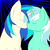 Size: 1000x1000 | Tagged: safe, artist:kaged-wolf, artist:synchr0wolf, dj pon-3, lyra heartstrings, vinyl scratch, pony, unicorn, g4, abstract background, duo, eyes closed, female, heartscratch, horn, horns are touching, kiss on the lips, kissing, lesbian, mare, shipping