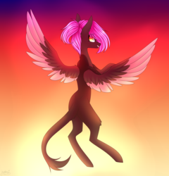 Size: 2300x2400 | Tagged: safe, artist:hyshyy, oc, oc only, oc:night light, pegasus, pony, female, high res, mare, simple background, solo, transparent background