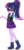 Size: 3055x6382 | Tagged: safe, artist:punzil504, sci-twi, twilight sparkle, equestria girls, g4, my little pony equestria girls: better together, absurd resolution, clothes, clothes swap, female, glasses, implied sunset shimmer, looking at you, palette swap, ponytail, purple skirt, recolor, simple background, skirt, smiling, solo, transparent background, vector