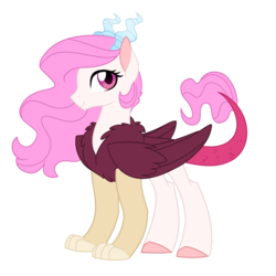 Size: 2000x2000 | Tagged: safe, artist:azure-art-wave, oc, oc only, hybrid, female, high res, interspecies offspring, offspring, parent:discord, parent:princess celestia, parents:dislestia, simple background, solo, transparent background