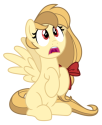 Size: 3234x3960 | Tagged: safe, artist:estories, oc, oc only, oc:alice goldenfeather, pegasus, pony, g4, female, high res, mare, simple background, sitting, solo, transparent background, vector