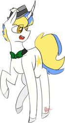 Size: 880x1650 | Tagged: safe, artist:mlpcreationist, oc, oc only, oc:solar star, pony, colored hooves, commission, curved horn, horn, simple background, solo, transparent background