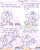 Size: 1280x1611 | Tagged: safe, artist:adorkabletwilightandfriends, spike, starlight glimmer, dragon, pony, unicorn, comic:adorkable twilight and friends, g4, adorkable friends, angry, blushing, comic, dialogue, duo, female, food, glowing, glowing horn, horn, jealous, lineart, lip bite, magic, magic aura, male, mare, meat, pepperoni, pepperoni pizza, pizza, salad, slice of life, telekinesis