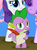 Size: 292x400 | Tagged: safe, screencap, rarity, spike, dragon, pony, unicorn, g4, horse play, claws, cropped, female, horn, male