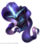 Size: 900x977 | Tagged: safe, artist:thatonegib, nightmare rarity, pony, unicorn, g4, bust, collar, female, flowing mane, glowing horn, horn, jewelry, looking at you, mare, necklace, patreon link, portrait, simple background, solo, transparent background