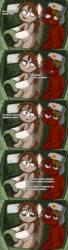 Size: 969x3561 | Tagged: safe, artist:kapusha-blr, oc, oc only, earth pony, pony, comic, cyrillic, russian, tank (vehicle), translated in the comments