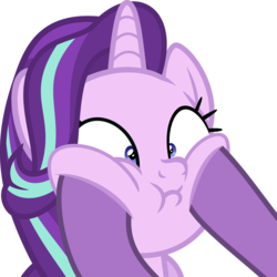 Size: 2000x2000 | Tagged: safe, artist:phucknuckl, firelight, starlight glimmer, pony, unicorn, g4, the parent map, cute, digital art, duo, female, glimmerbetes, high res, inkscape, male, mare, simple background, smoosh, squishy cheeks, stallion, transparent background, vector