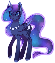 Size: 1150x1300 | Tagged: safe, artist:noctylumi, princess luna, alicorn, pony, g4, female, freckles, mare, open mouth, simple background, solo, transparent background