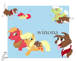 Size: 2500x2000 | Tagged: safe, artist:poowndraww, apple bloom, applejack, big macintosh, granny smith, winona, earth pony, pony, g4, adorabloom, cute, female, filly, high res, male, mare, stallion