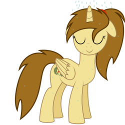Size: 900x900 | Tagged: safe, artist:sovfleetfoot, edit, vector edit, oc, oc only, oc:katya ironstead, alicorn, pony, alicorn oc, female, mare, russian, shower, simple background, solo, transparent background, vector