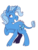 Size: 600x800 | Tagged: safe, artist:cheeseforest, trixie, pony, unicorn, g4, cloven hooves, female, hoof on chest, leonine tail, looking away, looking up, misleading thumbnail, open mouth, profile, raised hoof, simple background, solo, standing, transparent background, turned head