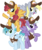 Size: 3000x3600 | Tagged: safe, artist:cheezedoodle96, appointed rounds, derpy hooves, rainy day, sunny delivery, pegasus, pony, g4, the break up breakdown, .svg available, 2018, background pony, clothes, cute, delivery pony, female, flying, hat, high res, looking at you, mailmare, mailmare hat, mare, one eye closed, raised hoof, rearing, shirt, simple background, smiling, svg, transparent background, vector, waving, wink