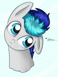 Size: 810x1080 | Tagged: artist needed, safe, oc, oc only, oc:bloodray, pony, cute, head tilt, male, solo, stallion