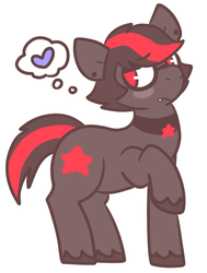 Size: 512x679 | Tagged: safe, artist:reclimb, oc, oc only, oc:phantom star, pony, solo