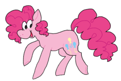 Size: 750x500 | Tagged: safe, artist:cyclopskitty, pinkie pie, earth pony, pony, g4, female, simple background, solo, transparent background