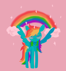 Size: 2027x2173 | Tagged: safe, artist:g-sidez, rainbow dash, pegasus, pony, g4, cute, dashabetes, female, high res, solo