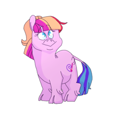 Size: 1000x1000 | Tagged: safe, artist:sapphicool, toola roola, pony, female, mare, simple background, solo, transparent background