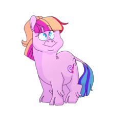 Size: 1000x1000 | Tagged: safe, artist:sapphicool, toola roola, earth pony, pony, g4, female, filly, foal, simple background, solo, transparent background