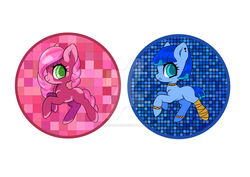 Size: 1024x724 | Tagged: safe, artist:lordswinton, oc, pony, buy me, adoptable, blue, cute, for sale, pink, sale