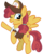 Size: 3200x4000 | Tagged: safe, artist:cheezedoodle96, sunny delivery, pegasus, pony, g4, my little pony: friendship is magic, the break up breakdown, .svg available, background pony, clothes, female, flying, hat, looking at you, mailmare, mailmare hat, mare, one eye closed, shirt, simple background, smiling, solo, svg, transparent background, vector, waving, wink