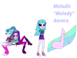 Size: 2048x1536 | Tagged: safe, aria blaze, sonata dusk, oc, oc:melody aurora, equestria girls, g4, my little pony equestria girls: rainbow rocks, ariabetes, cute, female, lesbian, magical lesbian spawn, offspring, parent:aria blaze, parent:sonata dusk, parents:arisona, ship:arisona, shipping, sonatabetes, vector