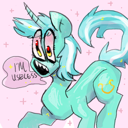 Size: 1000x1000 | Tagged: safe, artist:neodualism, lyra heartstrings, pony, unicorn, g4, cutie mark, female, mare, solo