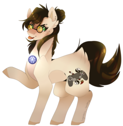 Size: 1024x1048 | Tagged: safe, artist:shade4568, earth pony, pony, glasses, male, ponified, simple background, solo, stallion, tongue out, tony stark, transparent background