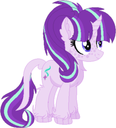 Size: 378x417 | Tagged: safe, artist:bezziie, starlight glimmer, pony, unicorn, g4, alternate design, cutie mark, female, simple background, smiling, solo, transparent background