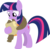 Size: 3560x3515 | Tagged: safe, artist:porygon2z, owlowiscious, twilight sparkle, pony, unicorn, g4, female, high res, hug, mare, simple background, transparent background