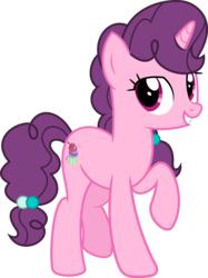Size: 5186x6943 | Tagged: safe, artist:jhayarr23, sugar belle, pony, unicorn, g4, the break up breakdown, absurd resolution, female, mare, raised hoof, simple background, smiling, transparent background, vector