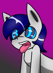 Size: 935x1280 | Tagged: safe, artist:askhypnoswirl, oc, oc:waterpony, pony, hypnosis, kaa eyes, simple background, tongue out
