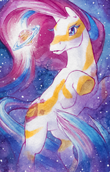 Size: 600x933 | Tagged: safe, artist:annapommes, lovebeam, pony, g1, colorswirl ponies, female, mare, solo