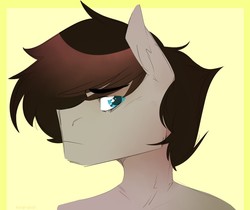 Size: 1280x1077 | Tagged: safe, artist:soup-pup, oc, oc only, oc:spectrum storm, pony, bust, gift art, male, portrait, solo, stallion, unamused