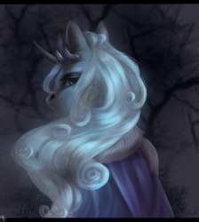 Size: 1700x1900 | Tagged: source needed, safe, artist:white demon, oc, oc only, oc:northern lights, pony, unicorn, cape, clothes, commission, crown, jewelry, male, regalia, solo