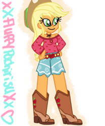 Size: 1024x1229 | Tagged: safe, artist:xxfluffypachirisuxx, applejack, equestria girls, g4, my little pony equestria girls: legend of everfree, clothes, female, simple background, solo, transparent background