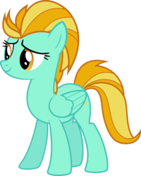 Size: 6000x7497 | Tagged: safe, artist:vladimirmacholzraum, lightning dust, pegasus, pony, g4, absurd resolution, female, mare, simple background, smiling, solo, transparent background, vector