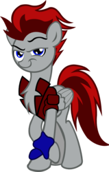 Size: 600x945 | Tagged: safe, artist:nidrax, oc, oc only, oc:channel hopper, pegasus, pony, looking at you, male, pegasus oc, pose, simple background, solo, stallion, transparent background, wings