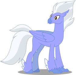 Size: 5000x4957 | Tagged: safe, artist:dashiesparkle, sky beak, classical hippogriff, hippogriff, g4, surf and/or turf, .svg available, absurd resolution, feathered fetlocks, male, missing accessory, simple background, solo, transparent background, vector