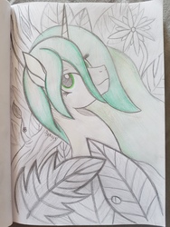 Size: 4032x3024 | Tagged: safe, artist:dyonys, oc, oc only, oc:nemesia, alicorn, pony, alicorn oc, traditional art