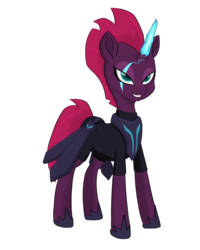 Size: 800x1000 | Tagged: safe, artist:chedx, tempest shadow, pony, comic:the storm kingdom, g4, my little pony: the movie, alternate timeline, alternate universe, bad end, crystal of light, evil, female, general tempest shadow, glowing scar, horn, magic, mare, military, mind control, parallel universe, simple background, solo, storm kingdom, tempest gets her horn back, the bad guy wins, transparent background, vector